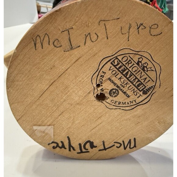 Vintage German Steinbach Chubby Scottish Bagpiper Nutcracker Christmas 15" - Picture 9 of 12